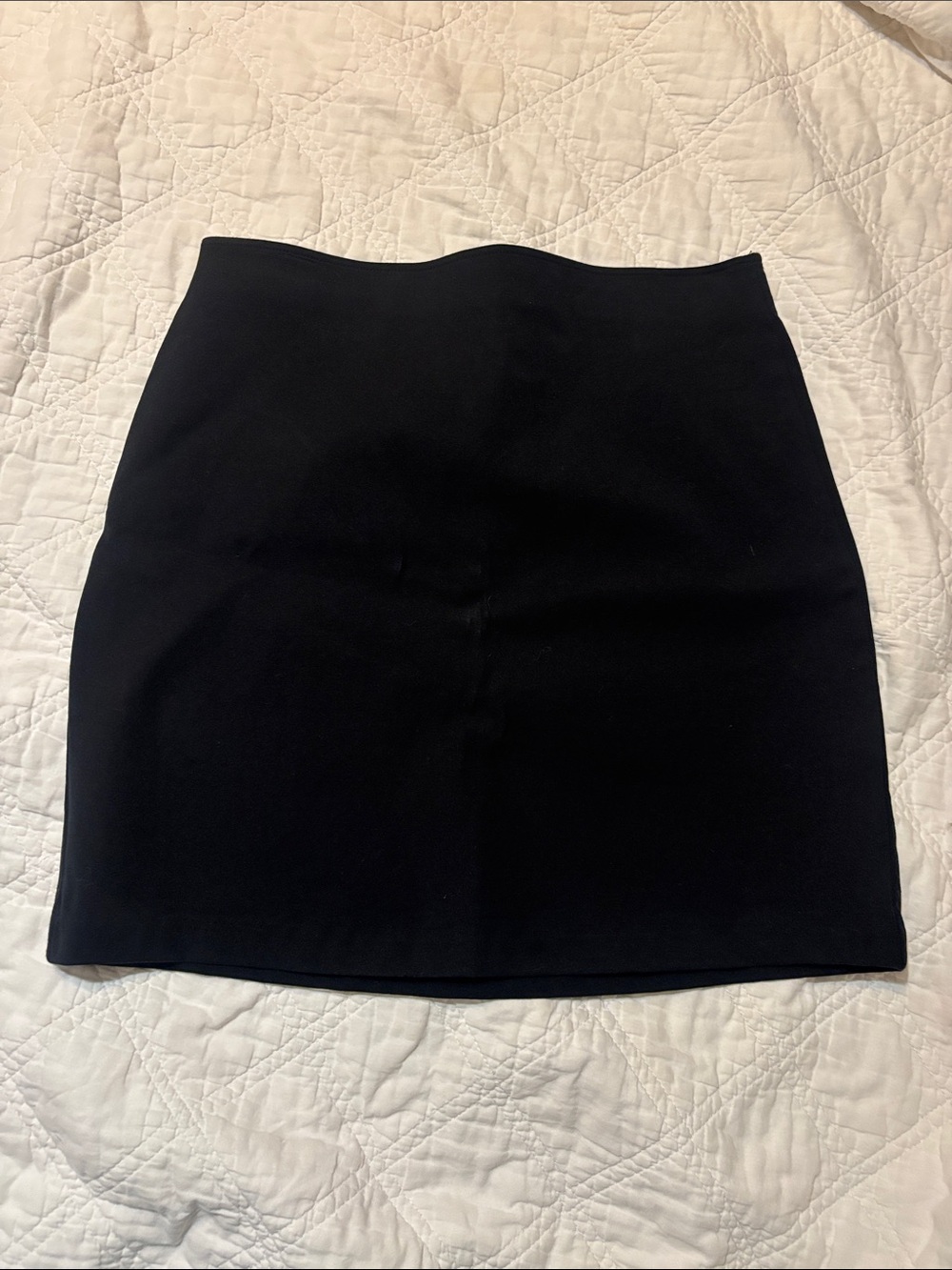 Old Navy Black Ponte Mini Pencil Skirt Size S High Waist Stretch Work